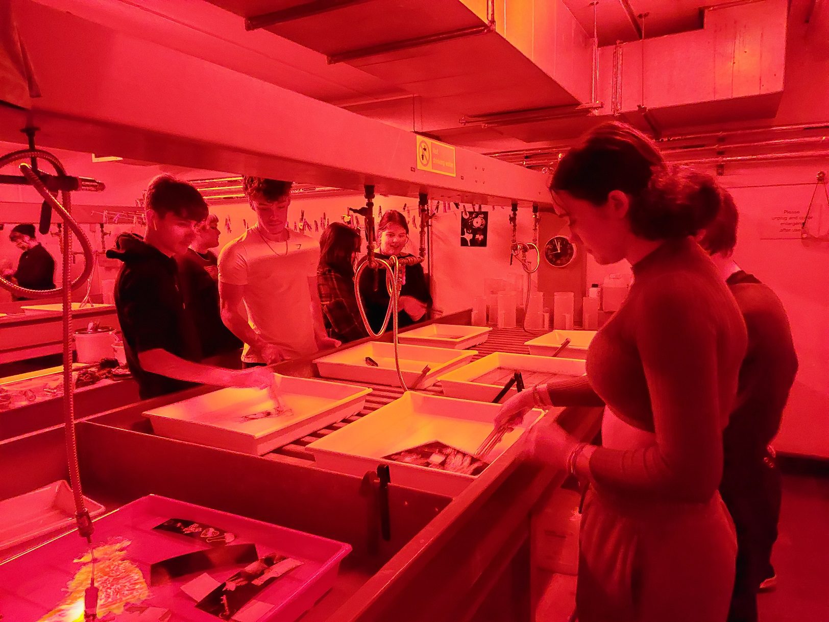 Photography students experience Nottingham Trent University darkroom The Holgate Academy