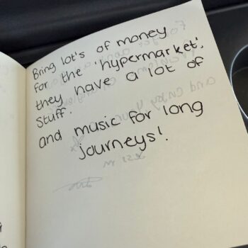 HMYM2147 Advice and memories written down from French trip