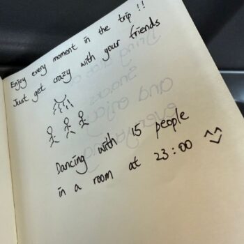 JEKJ2024 Advice and memories written down from French trip