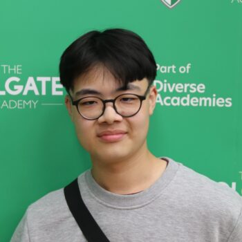 Adrian Fung V2 Student celebrating GCSE results