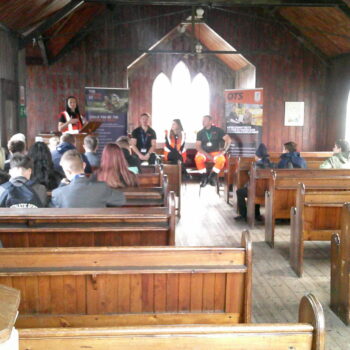 Students visiting The Midland Railway – Butterley
