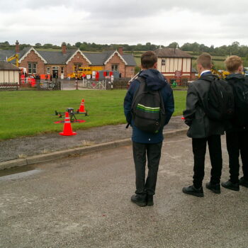 Students visiting The Midland Railway – Butterley with QTS