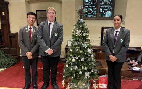 Celebrating our 70th anniversary at the Hucknall Christmas tree festival