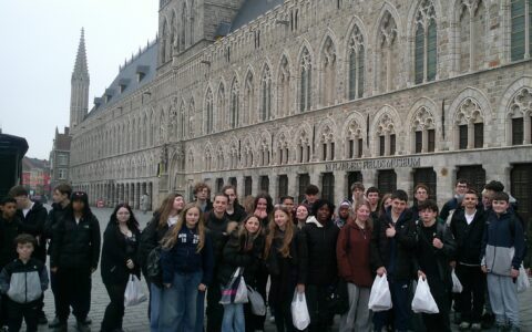 Year 9 and 10 history trip to Ypres in Belgium