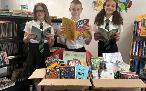 Langridge Homes donation helps boost school library