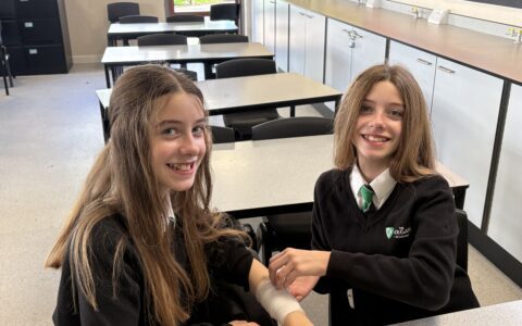 Young carers attend first aid lesson